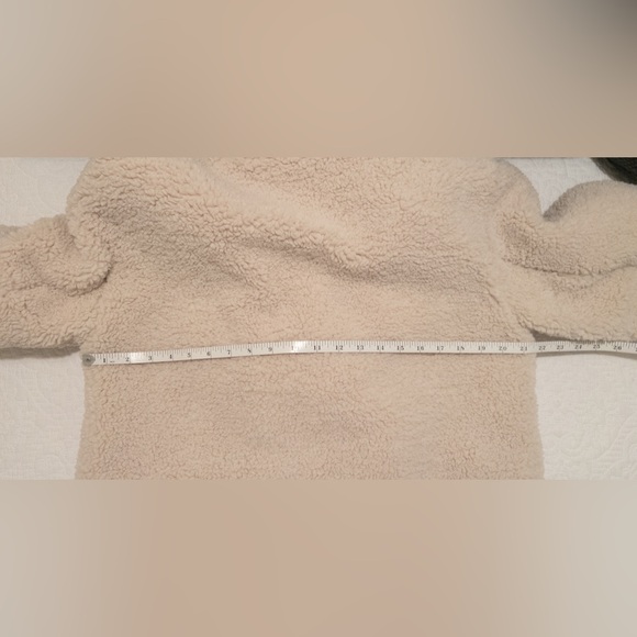 NWT Apparis Anouck Faux Shearling Fur Ivory Jacket 100% Recycled Poly Size Large - Picture 13 of 14